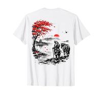 Graphique fantôme Japonais Vintage samouraï T-Shirt