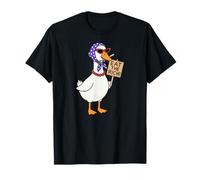 Graphique féministe des années 90 Eat The Rich Cute Goose Y2K T-Shirt