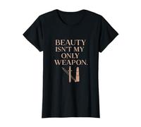 Graphique féministe en Or Rose « Beauty is Not My Only Weapon » T-Shirt