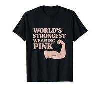 Graphique Fille Power Rose Portant Le Plus Fort du Monde T-Shirt