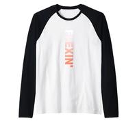 Graphique Flexin' Coral Color Coral Manche Raglan