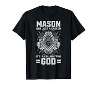 Graphique Franc-maçon Calling from God Mason Citation Freemasonry Graphic T-Shirt