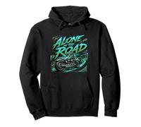 Graphique Freedom pour Motards Alone on The Road Sweat à Capuche