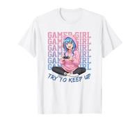 Graphique Gamer Girl essaie de Garder la Confiance dans Les Jeux animés T-Shirt