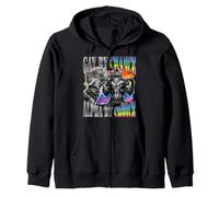 Graphique Gay by Chance Alpha by Choice Alpha Wolf LGBT Sigma Sweat à Capuche