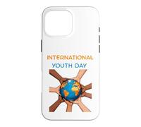 Graphique Globe Journée Internationale de la Coque pour iPhone 16 Pro Max