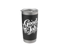 Graphique Good Job Thumbs Up Gobelet isotherme en acier inoxydable double paroi