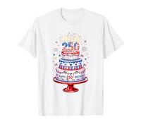 Graphique « Happy 250th Birthday America Cake » T-Shirt