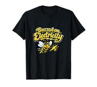 Graphique Humoristique Abeille électricien Buzzed on Electricity T-Shirt