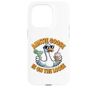 Graphique Humoristique Auntie Goose on The Loose Coque pour iPhone 15 Pro