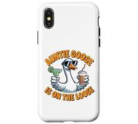 Graphique Humoristique Auntie Goose on The Loose Coque pour iPhone X/XS