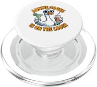 Graphique Humoristique Auntie Goose on The Loose PopSockets PopGrip pour MagSafe
