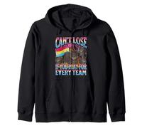 Graphique humoristique « Can't Lose Pansexual Cat Mème Bootleg » Sweat à Capuche