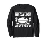 Graphique Humoristique Chef Someone Wants to Eat Kitchen Manche Longue