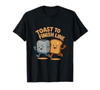 Graphique humoristique de course à pied Toast to the Finish Line T-Shirt
