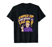 Graphique humoristique d'électricien amplifié et prêt à l'emploi T-Shirt