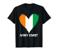 Graphique Humoristique en Forme de cœur Côte D'Ivoire T-Shirt