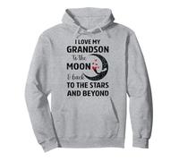 Graphique Humoristique « I Love My Grandson to The Moon » pour Grands-Parents Sweat à Capuche