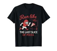 Graphique Humoristique Run Like It's The Last Slice Football Pizza T-Shirt