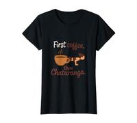 Graphique Humour First Coffee Then Chaturanga Coffee T-Shirt