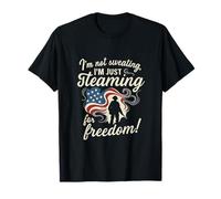 Graphique humour soldat patriotique vapeur pour la liberté T-Shirt
