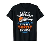 Graphique I Can't Keep Calm It's My First Cruise Ocean Sunset T-Shirt