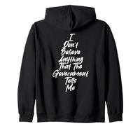 Graphique « I Don't Trust The Government » pour Les penseurs Libres Sweat à Capuche
