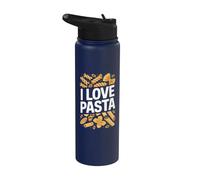 Graphique I Love Pasta Food Lover Stainless Steel Insulated Water Bottle