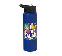 Graphique « I Love Salad Vegetable Lover » Stainless Steel Insulated Water Bottle