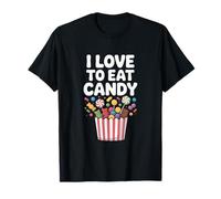 Graphique I Love To Eat Candy Fun Treat T-Shirt