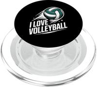 Graphique « I Love Volleyball » PopSockets PopGrip pour MagSafe