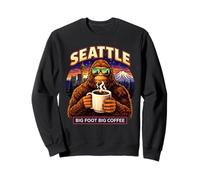 Graphique illustré Big Coffee de Seattle Bigfoot Sweatshirt