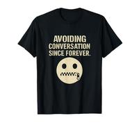 Graphique introverti anti-humour social évitant la conversation T-Shirt