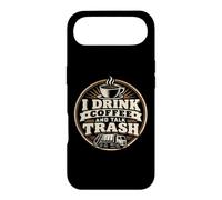 Graphique « Je Bois du café et Je Parle d'un travailleur de l'assainissement des déchets » Coque pour iPhone Air