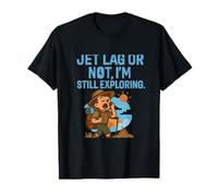 Graphique Jet Lag Explorer Randonnée Aventure Wanderlust T-Shirt