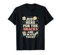 Graphique Just Here for Snacks & Skate Tricks T-Shirt