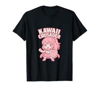 Graphique Kawaii Crusader Anime Chibi Hero Girl T-Shirt