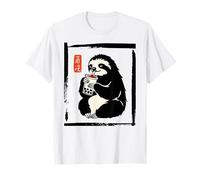 Graphique Kawaii Paresseux Boba Bubble Milk Tea T-Shirt
