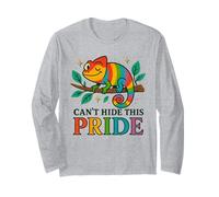 Graphique LGBTQ caméléon Arc-en-Ciel « Can't Hide This Pride » Manche Longue