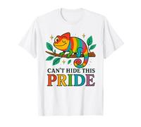 Graphique LGBTQ caméléon Arc-en-Ciel « Can't Hide This Pride » T-Shirt