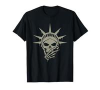 Graphique Liberty Skull Patriotic Gothic American Freedom T-Shirt