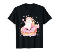 Graphique Licorne d'équitation Rose pour Filles et Amateurs de Fantaisie T-Shirt