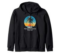 Graphique Life is Really Good Palm Tree Summer Beach Vacances Sweat à Capuche