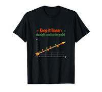 Graphique linéaire Keep it Linear Data Science Arrow Line Chart T-Shirt