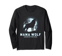 Graphique Mama Wolf Leader of The Pack Full Moon Manche Longue