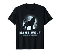 Graphique Mama Wolf Leader of The Pack Full Moon T-Shirt Graphique avec Valeur