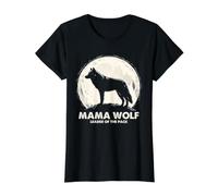 Graphique Mama Wolf Leader of The Pack Full Moon T-Shirt Graphique avec Valeur