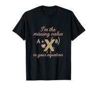 Graphique manquant X Math Pun Ingénieur Fantaisie T-Shirt