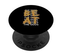 Graphique Marron Beat The Odds Brown PopSockets PopGrip Adhésif