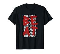 Graphique Marron Rouge Bordeaux Beat The Odds T-Shirt